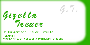 gizella treuer business card